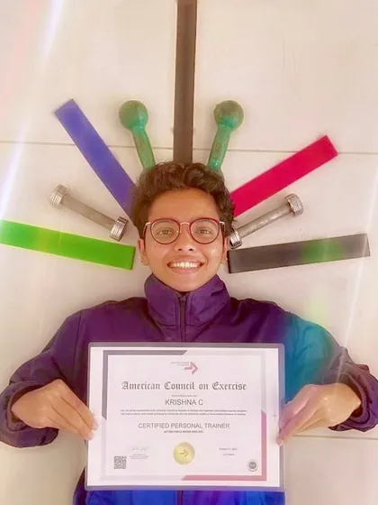 We celebrate the unique journey of every student, like Krishna, who is now a proud ACE Certified Personal Trainer. Her creativity and hard work are a testament to what you can achieve.
