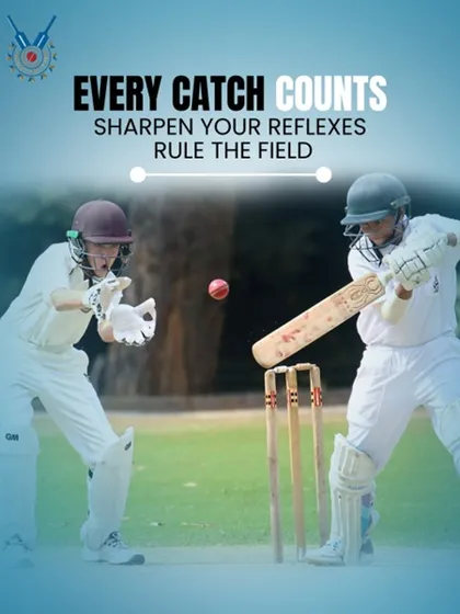 In cricket, every catch can turn the game. We instill the importance of sharp reflexes and a commanding presence on the field through rigorous fielding drills.