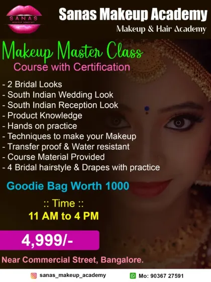 Details about my popular 7-day and 10-day Makeup Masterclasses. These are perfect for those who want to learn professional skills without committing to a long-duration course.