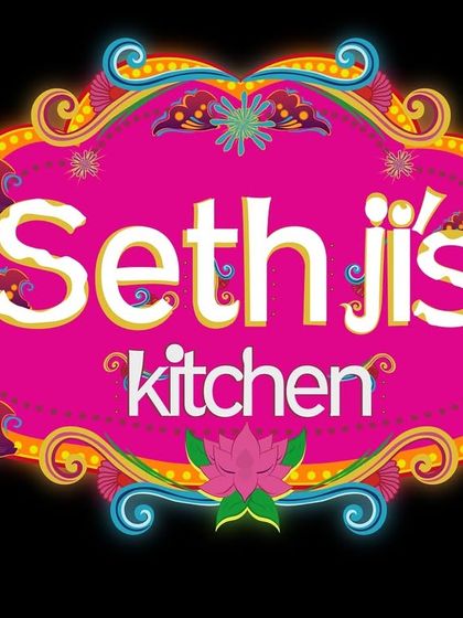 Our official Sethji's Kitchen logo. It represents our vision of community, culinary excellence, and our vibrant, colorful approach to food and life.