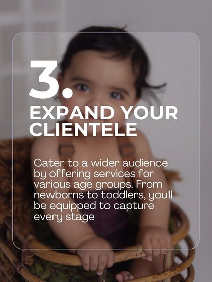A baby portrait showcasing how to expand your clientele by capturing various age groups.