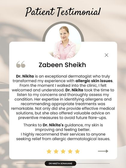 For patients with allergic skin issues, identifying allergens and providing effective medical solutions is just the first step. I also focus on providing valuable advice on preventive measures to avoid future flare-ups and maintain long-term skin health.