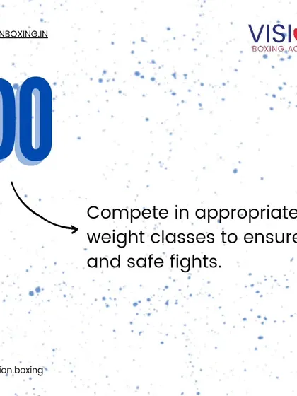For fair and safe competition, you must compete in the appropriate weight class. This ensures that fights are determined by skill, not by a massive size disparity.
