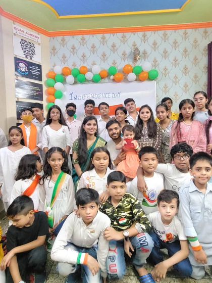 A proud moment from our Independence Day celebration in 2023. Our students and teachers gathered to celebrate our nation's spirit. It's a day of unity, pride, and remembering our history.