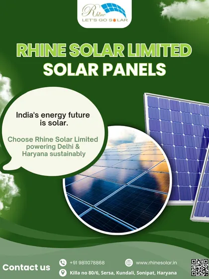 India's energy future is solar. Choose Rhine Solar, powering Delhi and Haryana sustainably. I am proud to lead the shift towards clean, green, and sustainable energy for Bharat.