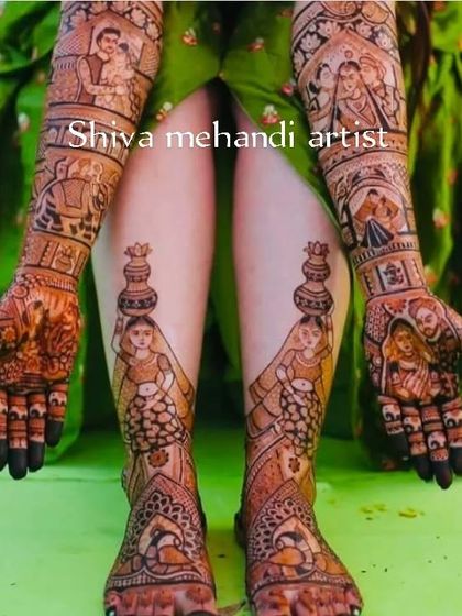 Custom Portrait Mehendi photo 8