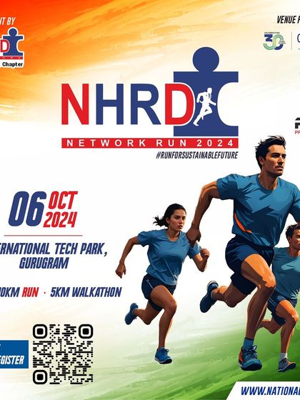 Announcing the NHRD Network Run 2024, an event focused on running for a sustainable future in Gurugram.