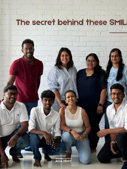 A group photo highlighting the secret behind the smiles: a supportive and educational workshop experience.