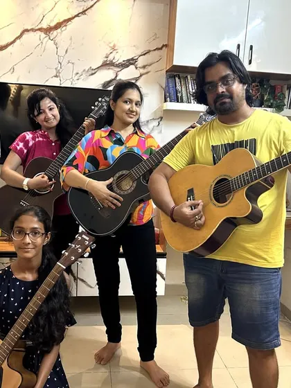 Another great shot from our adult jam session. It's wonderful to see students of all ages connecting through music.
