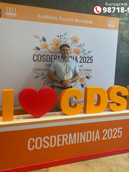 I believe in continuous learning to bring the latest aesthetic secrets to my patients. Here I am at COSDERMINDIA 2025, the 28th Annual Congress of the Cosmetic Dermatology Society of India.