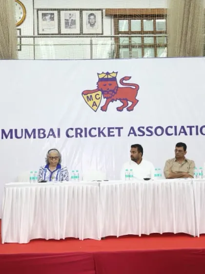 Speaking from the podium at the MCA event, outlining my vision for the development of cricket in the region.
