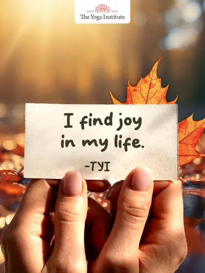 "I find joy in my life." This affirmation encourages you to notice and appreciate the simple, everyday moments of joy that are all around you.