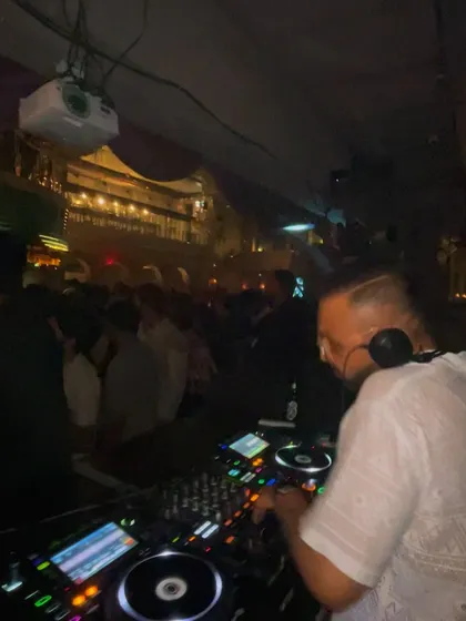 Me in the zone at Social. The lights, the crowd, the music, it all comes together to create a night where you can lose track of time.