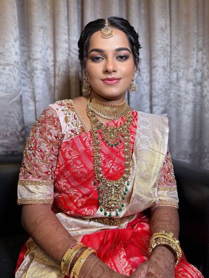 Sneha Kiran - Bridal & Event Makeup Artistry Traditional South Indian Muhurtham Brides photo 55