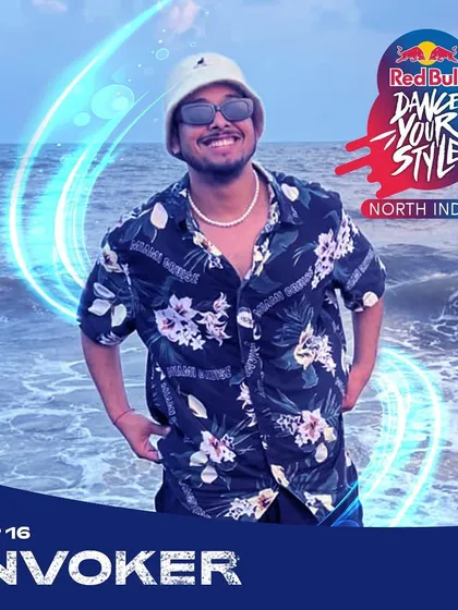 The official announcement of me as a Top 16 competitor for the Red Bull Dance Your Style North India qualifier.