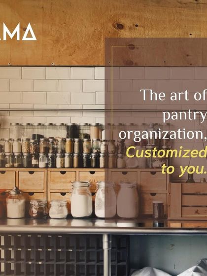 This is the art of pantry organization, customized to you. Here, a combination of wooden drawers, glass jars, and open shelving creates a system that is both beautiful to look at and practical to use.