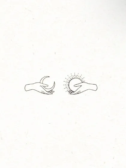This image represents the principle of Hatha yoga, the balance of sun (Ha) and moon (Tha) energies within us. My practice aims to harmonize these opposing forces, uniting the active and receptive parts of ourselves to create inner equilibrium.