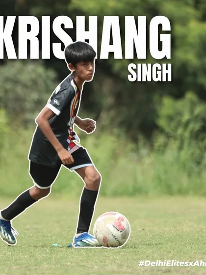 Krishang Singh, another one of our talented players, representing us in the U-13 HCL Delhi Future Stars Youth League.