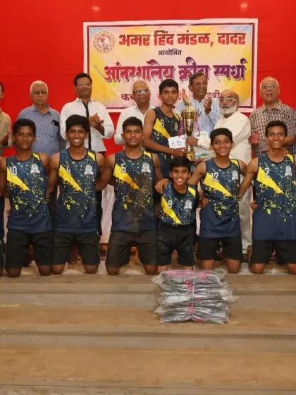 The next generation of champions. Our U16 boys team after winning the Amar Hind Mandal School Competition.