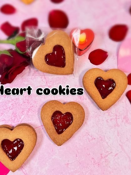 These heart-shaped cookies with a jam-filled center are a simple and sweet way to celebrate Valentine's Day.