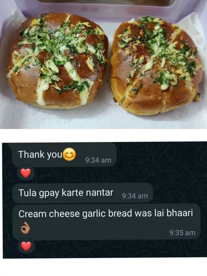 A happy customer's feedback on my Cream Cheese Garlic Buns. It's always wonderful to hear when people enjoy the bakes as much as I love making them.