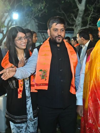 Interacting with the Law Minister and other guests. These events help strengthen our community bonds.