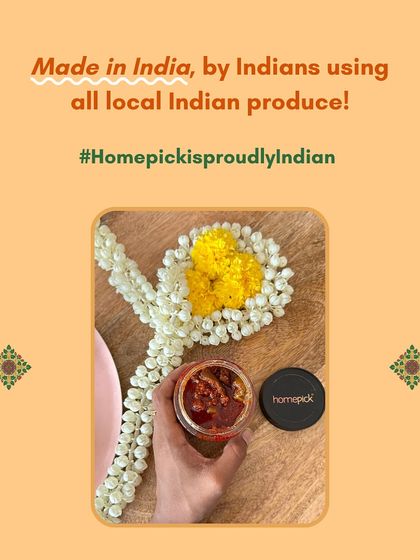 Made in India, by Indians, using all local Indian produce. Achaar is a celebration of our desi roots, and we are proud to preserve this art form.