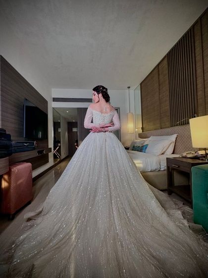 The back of the gown is just as stunning as the front. A true princess moment.