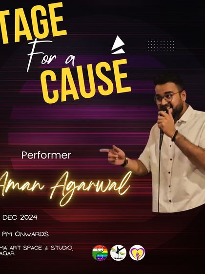 Stand-up comedy is always a hit at our open mics. We love featuring comedians like Aman Agarwal who bring laughter and joy to our fundraising events.