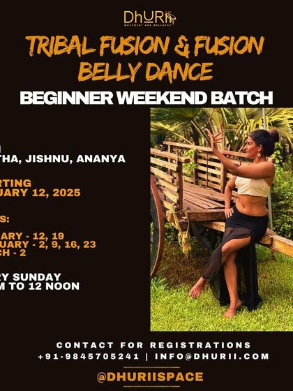 Announcing our beginner weekend batch for Tribal Fusion & Fusion Belly Dance. Join us to learn basic hip formations, arm work, drills, and choreography.