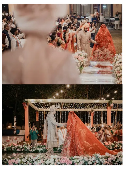 Every frame echoes love. From the bride's emotional walk down the aisle to the sacred moments under the mandap, we capture the cultural richness and deep emotions of the wedding day.