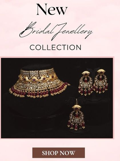 This choker with red beads is a new arrival, perfect for matching with a traditional red outfit.