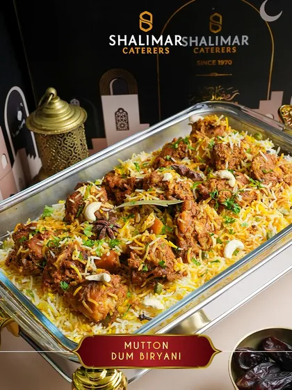 At the heart of our menu is the legendary Mutton Dum Biryani. We honor our legacy by perfecting classics like this, ensuring every grain of rice is fragrant and every piece of mutton is tender, delivering an authentic taste of tradition.