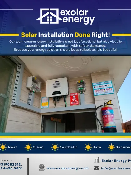 We believe your energy solution should be as reliable as it is beautiful. Our in-house team ensures every installation is neat, clean, and fully compliant with all safety standards, from the panels down to the wiring.