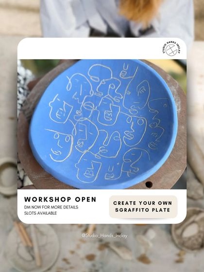 Ever tried carving your thoughts into clay? Our Sgraffito plate workshop is oddly satisfying. You don't need to be an artist to make something cool.