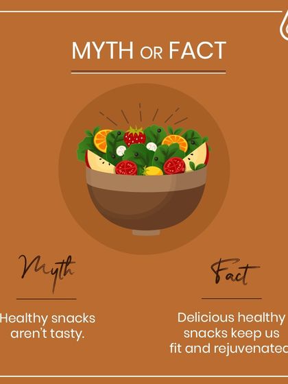 Myth: Healthy snacks aren't tasty. Fact: Delicious healthy snacks keep us fit and rejuvenated. We prove this every day with our menu of guilt-free treats.