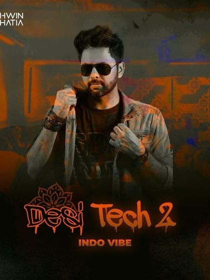 The artwork for my 'Daaku' remix, featuring the one and only Badshah, from my Desi Tech Vol. 2 album. A fiery sequel to my signature sound.