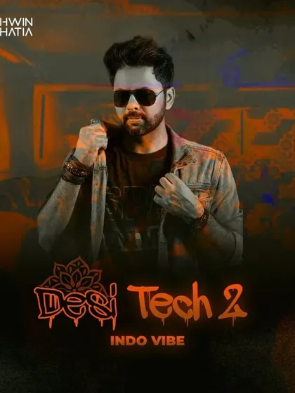 The artwork for my 'Daaku' remix, featuring the one and only Badshah, from my Desi Tech Vol. 2 album. A fiery sequel to my signature sound.