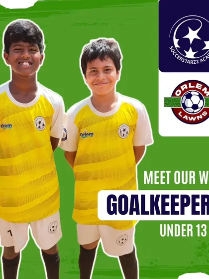 Meet our wall! Our goalkeepers for the U-13 YPL team, Deon Shetty and Harsh Upadhayay. We have full confidence in our last line of defense.