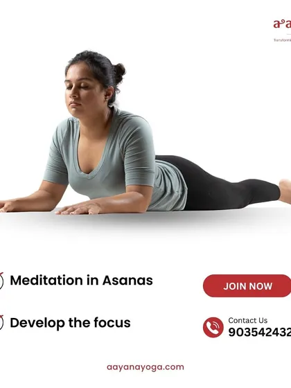 Yin is like meditation in asanas. This image of a student in Sphinx pose highlights how the practice helps develop focus and inner awareness.