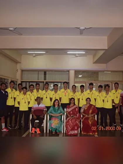 The Vasant Vihar High School team, featuring our players, celebrating their CISCE U-19 Zonal and Regional championships.