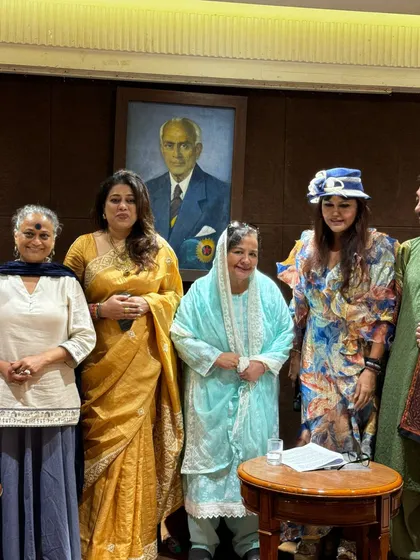 Posing with some of the wonderful women from the Heeramandi team. The series itself is a celebration of female strength, a theme very close to my heart.