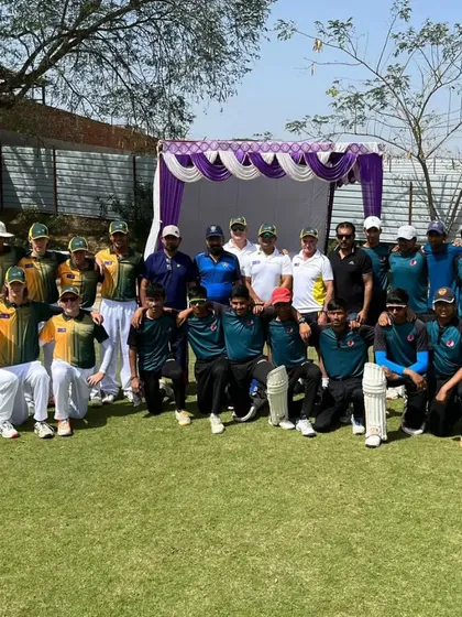It's always a great experience hosting talented teams. Here are our boys with a visiting team from Australia during the Friendship Cup, a competitive series we hosted at our ground.