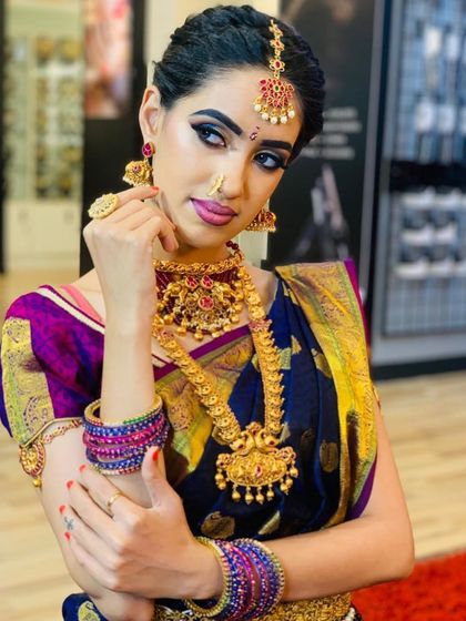 Shwetha Singh - Professional Makeup Services South Indian Bridal Makeup photo 26