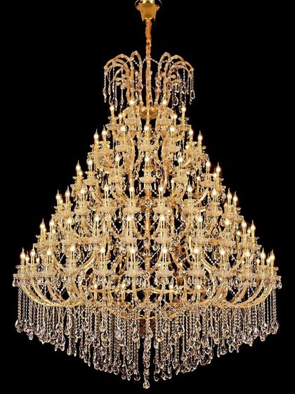 This magnificent Maria Theresa style chandelier is one of the largest in my collection. With dozens of candle lights and dripping with crystals, it is designed for the most grandiose of spaces, like palace halls or luxury hotels.