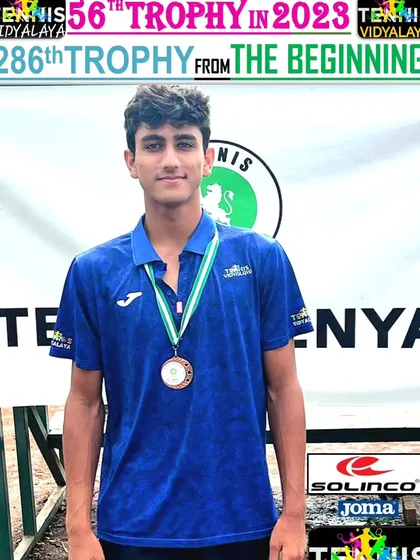Congratulations to Aarjun Pandit for securing 3rd place in singles at the Junior ITF J4 in Nairobi, his 5th ITF trophy of 2023.