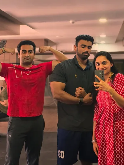 A gym orientation session with family. It's always great to share my passion for fitness with the people I care about.
