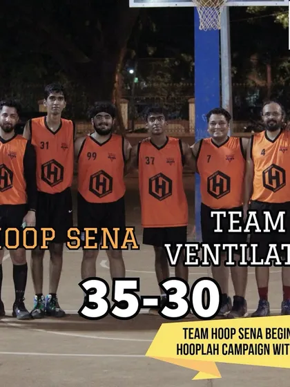 The result of a men's game at Hooplah '24, where Hoop Sena began their campaign with a win.
