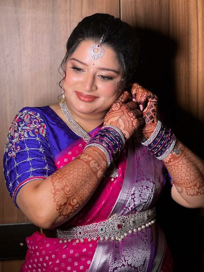 Himabindu - Bridal Makeup Engagement & Reception Glam photo 20