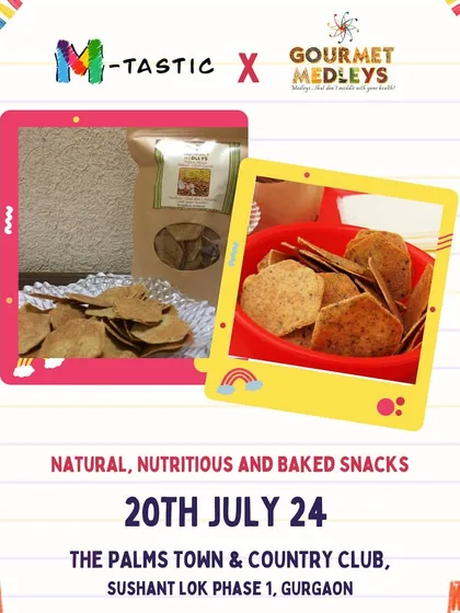 Gourmet Medleys offers natural, nutritious, and baked snacks with no preservatives, providing a healthy and tasty option for families at our events.